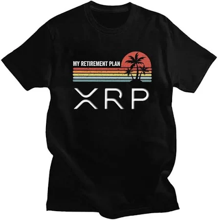 Neuheit Welligkeit XRP Ruhestand Plan T shirt Männer Kurzarm 100% Baumwolle T-shirt Grafik Bitcoin