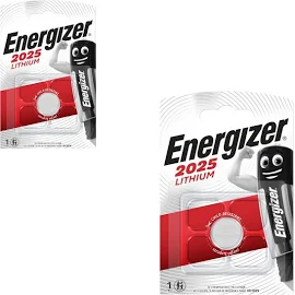 2x Energizer Cr 2025 Cr2025 3v Batterie Lithium Knopfzelle Dl2025