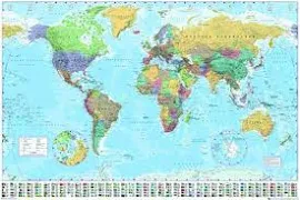 World Map 2015 - Poster 91,5x61 cm