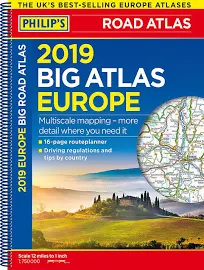 Philip's 2019 Big Road Atlas Europe - Philip's Maps