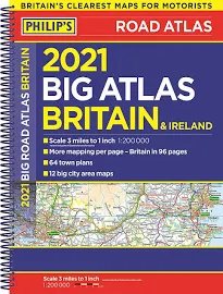 2021 Philip's Big Road Atlas Britain and Ireland - Philip's Maps