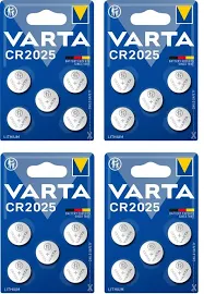 4x5er Blister Varta Cr2025 Batterien Knopfzelle Mhd 3033 Neue