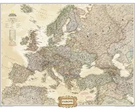 National Geographic Maps: Europe Executive, Enlarged Flat