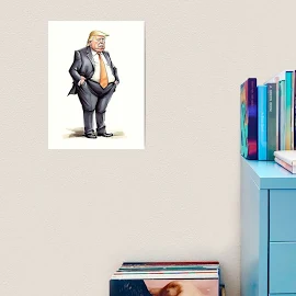 Karikatur Donald Trump donald trump Kunstdruck