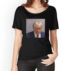 Donald Trump Fahndungsfoto – Atlanta Georgia 24.08.23 Donald Trump Baggyfit T-Shirt für Frauen