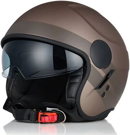 ORIGINE Motorradhelm Jethelm Rollerhelm mit Visier ECE Zertifizierung