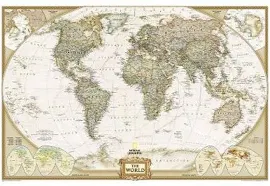 World Executive Laminated von National Geographic Maps