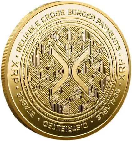 Ripple Münze Physikalische XRP -Münzmünzkollektor -Kollektor mit Schutzhülle