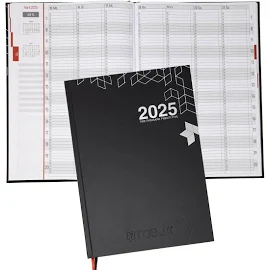 TOBJA Praxisplaner Buchkalender DIN A4 2025 Reservierungsbuch Kalender Terminplaner