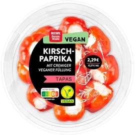 Rewe Beste Wahl Kirsch Paprika mit Cremiger Füllung Vegan 150g