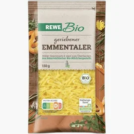 Rewe Bio Emmentaler gerieben 150 G