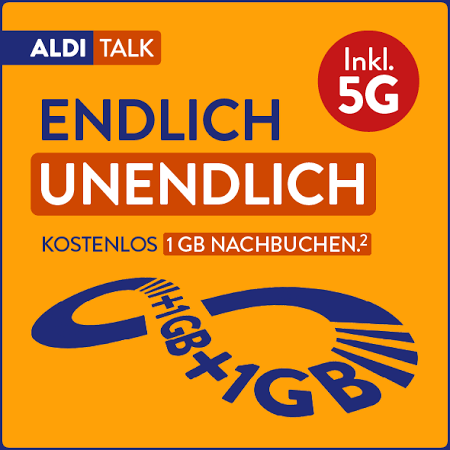 ALDI TALK Tarif L unlimited 1 GB nachbuchen