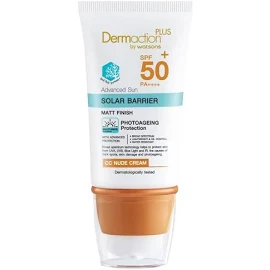 Dermaction Plus by Watsons Advanced Sun Solar Barrier CC Nude Cream SPF50+ PA++++, dermatologisch getestet, 40 ml.