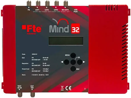 FTE - Centrale tv à 32 filtres programmables 6 Entrées MIND32M