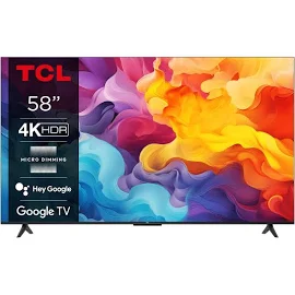 TCL TV LED 4K 146 cm TV 4K HDR 58V6B Google TV