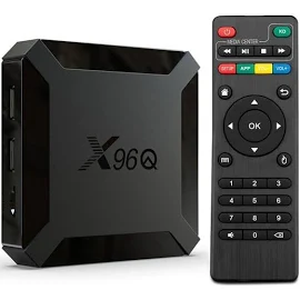 Boitier IPTV TV Box Android 10.0 X96Q TV Box H616 Quad Core 1Go de RAM 8 Go de ROM 4K Wifi 2.4GHz Smart TV Box lecteur multimédia