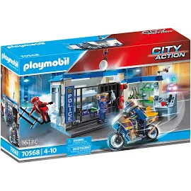 Playmobil - City Action 70568 Poste de Police et cambrioleur