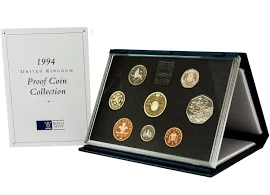 1994 Royal Mint Proof Coin Year Set Complet avec certificat