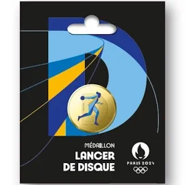 Médaillon Sport Alphabet Jeux Olympiques Paris 2024 D - Discus