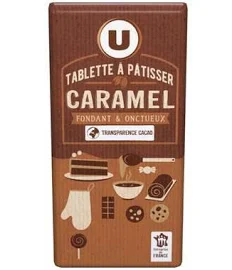 Chocolat au lait pâtissier au Caramel, U (180 g)