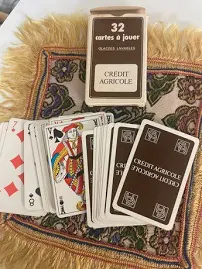 Ancien jeux de 32 cartes 1970 credit agricole