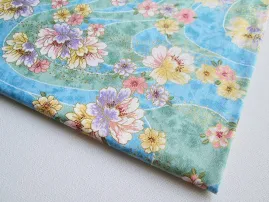 Kimono japonais rivière de Sweet fleur avec Rose Jaune Violet Sakura Cherry Blossom, Wedding favor, couverture de coussin, sac cadeau, KM017, Blouse
