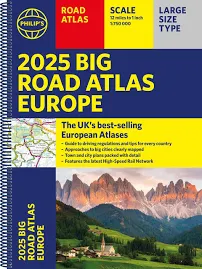 Philip's Road Atlases 2025 Philip's Big Road Atlas Of Europe