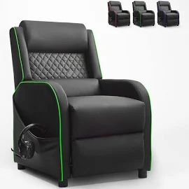 Fauteuil Gaming Inclinable Ergonomique Avec Repose-pieds En Similicuir