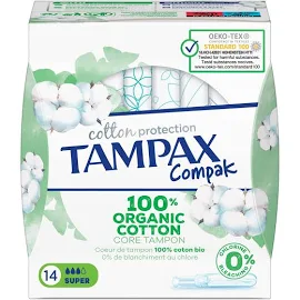 Tampax Compak Super Cotton protection 14 tampons