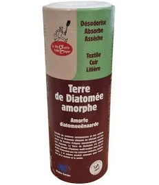 Terre de Diatomée amorphe Insecticide en poudre 250g Droguerie Ecologique