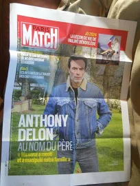 Anthony Delon / Affiche Paris Match (grande Taille 60x80cm) 2024