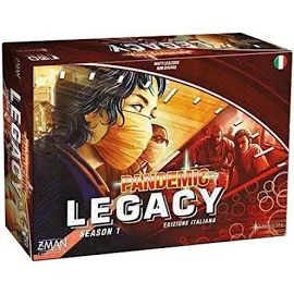 Asmodee Italie 8386 Pandemic Legacy – Édition italienne, Rouge