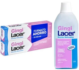 Lacer GingiLacer Bain de Bouche 1000 ml + Dentifrice Gingilacer 2x125 ml