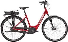 VTC électrique Trek District+ 4 Lowstep Rage Red 400Wh XL