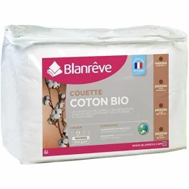 BLANREVE couette tempérée coton Bio - 300g/m² - 220x240cm