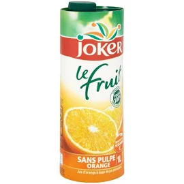 Joker Orange Sans pulpe 1L (Pack de 4)