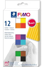 Fimo Soft couleurs primaires, 12 couleurs