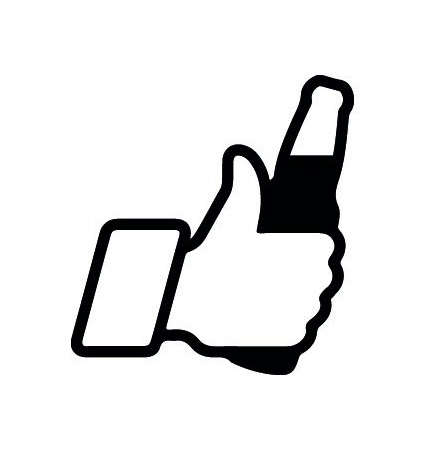 Pouce Facebook Biere