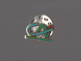 Pin's Banque / Crédit Agricole Ca (couleur - 1,3 Cm / 0,8 Cm)