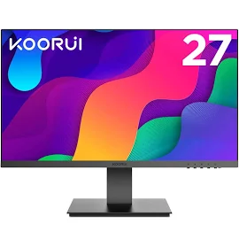 Koorui Ecran PC 27N1 27 FHD 75Hz Flicker-Free HDMI VGA Noir Ecran PC