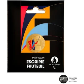 Jo 2024 Médaillon E, Escrime Fauteuil