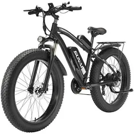 Vélo Electrique 26" VTT Fat Bike Gunai MX02S 1000W 48V 17Ah 21 vitesses Autonomie 40Km+ Noir