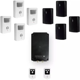 Kit 5 extérieur 100% autonome renforcé 4 détections mouvement + sirènes intégrées + alerte GSM 4G Appel/SMS (gamme BT)