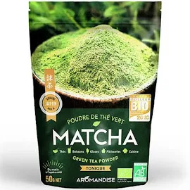 Aromandise poudre thé Vert Bio Matcha 50g