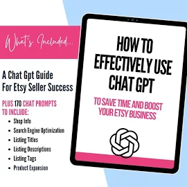 Invites Open Ai Chat Gpt pour Etsy, invites Ai, astuces Etsy, guide Etsy Seller Success, téléchargement immédiat