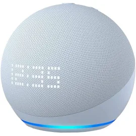 Amazon Assistant vocal Echo Dot 5 avec horloge Bleu Gris