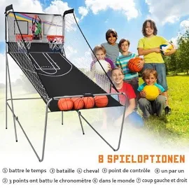 Costway Jeu De Basketball Arcade Double Shootout Double Panier Comp...