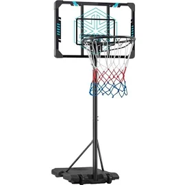 Yaheetech panier de Basket portable panier de Basket extérieur intérieur réglable en hauteur 216 246 cm Bleu