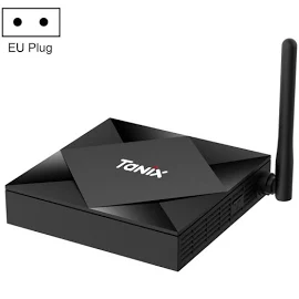 Tanix TX6s 4K Smart TV BOX Android 10 Lecteur multimédia avec télécommande, Quad Core Allwinner H616, RAM : 4 Go, ROM : 32 Go, WiFi 2,4 GHz/5 GHz, Bl