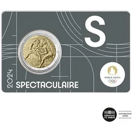 Jeux Olympiques de Paris 2024 - Monnaie(s) de 2€ commémorative - BU 2024 5/5 Gris